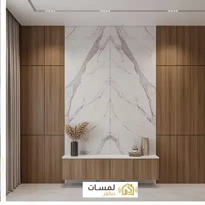 الديكورات الخشبية والرخامية